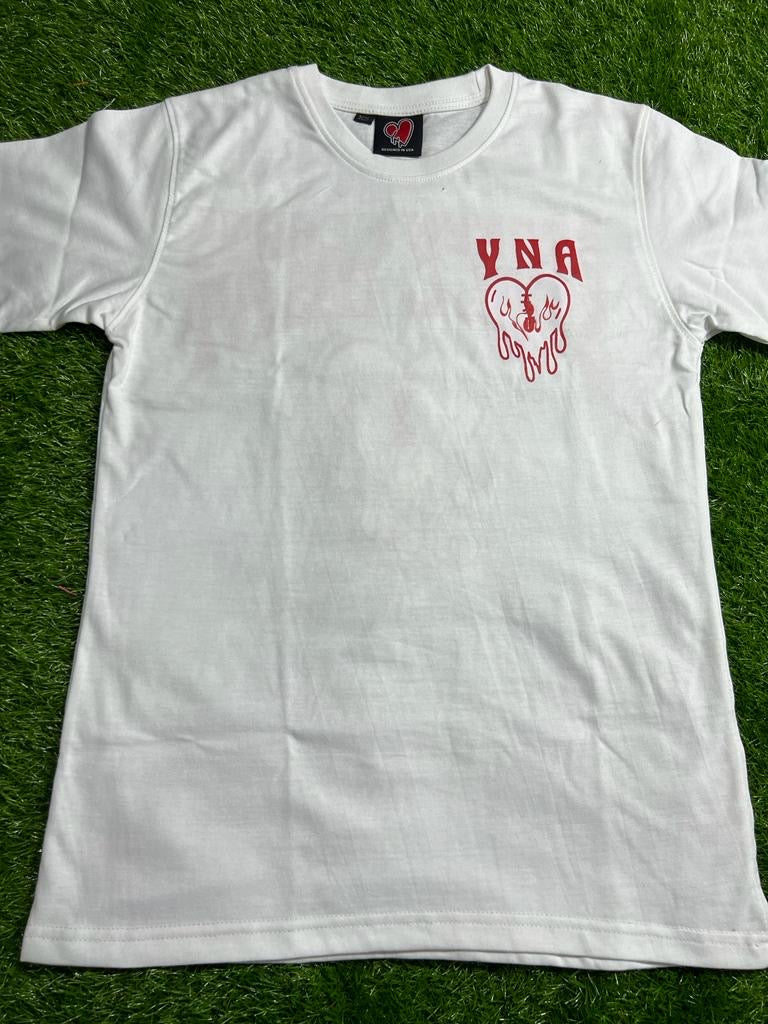 White/Red YNA T-shirt